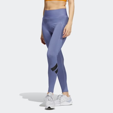 ADIDAS SPORTSWEAR Skinny Sportovní kalhoty – fialová: přední strana