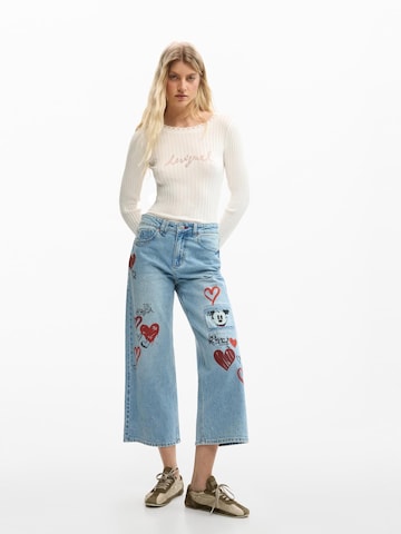 Desigual Loosefit Jeans 'Mickey Mouse' in Blauw: voorkant