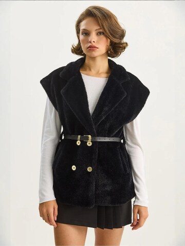 Gilet in maglia di Bianco Lucci in nero