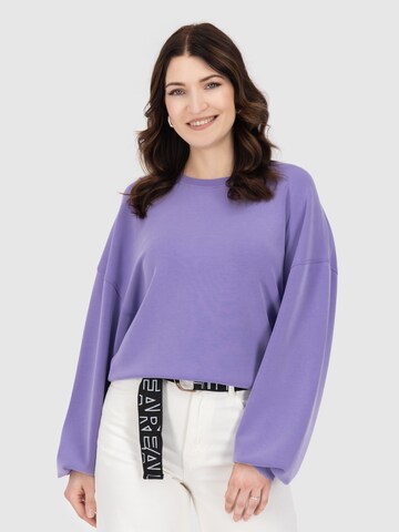 Alife and Kickin Sweatshirt 'MeredithAK' in Purple: front
