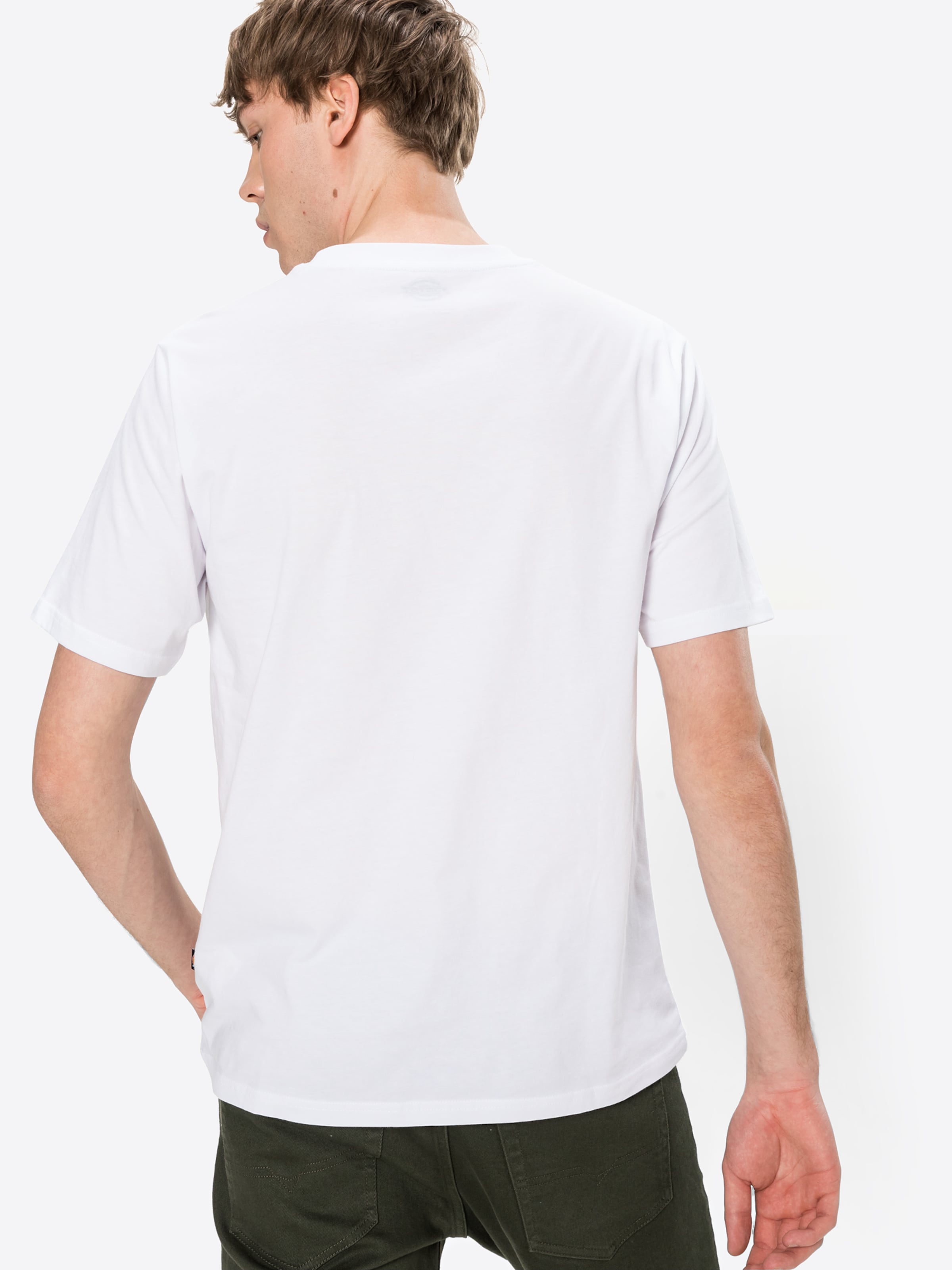 Männer Shirts DICKIES T-Shirt 'Mapleton' in Weiß - LH10510