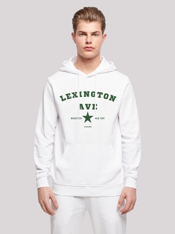 Sweat-shirt 'Lexington Ave' F4NT4STIC en blanc : devant