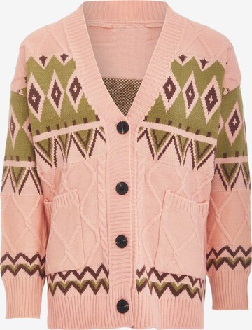 Cardigan Tanuna en rose : devant