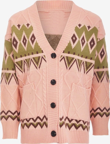 Cardigan Tanuna en rose : devant