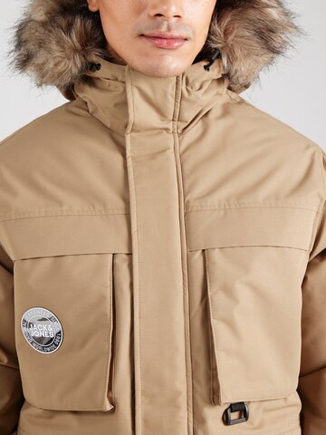 JACK & JONES Övergångsparkas 'JJSTAR PARKA' i beige