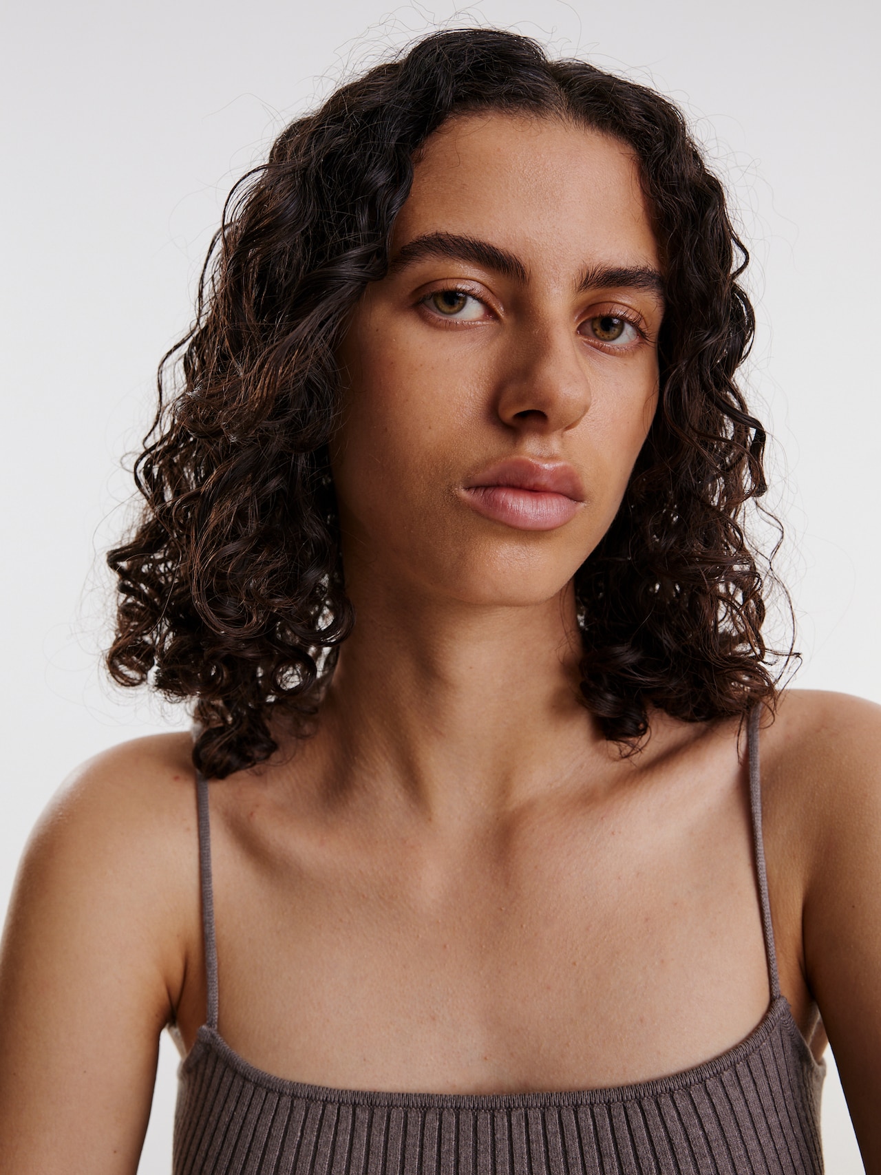 EDITED Top de punto 'Alica' beige oscuro