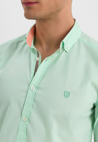 Jimmy Sanders Slim fit Overhemd in Groen