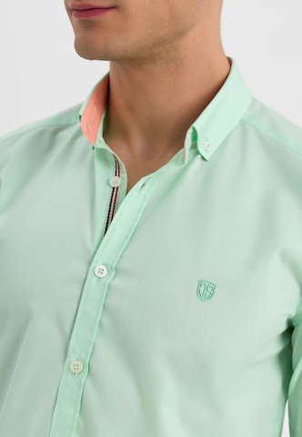 Jimmy Sanders Slim fit Button Up Shirt in Green