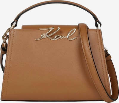 Karl Lagerfeld Käsilaukku 'Karl Lagerfeld Sac Bandoulière Signature Mini Cuir Caramel' koossa One Size värissä ruskea, Tuotenäkymä