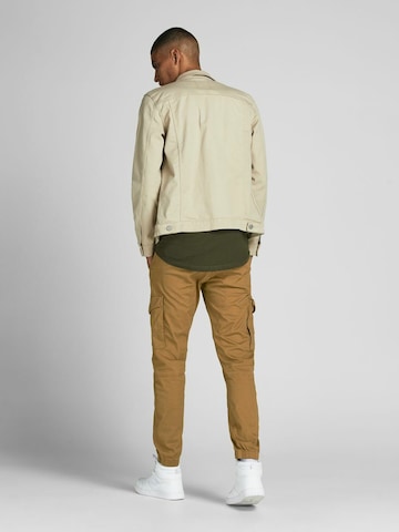 JACK & JONES Tapered Παντελόνι cargo 'Paul Flake' σε καφέ