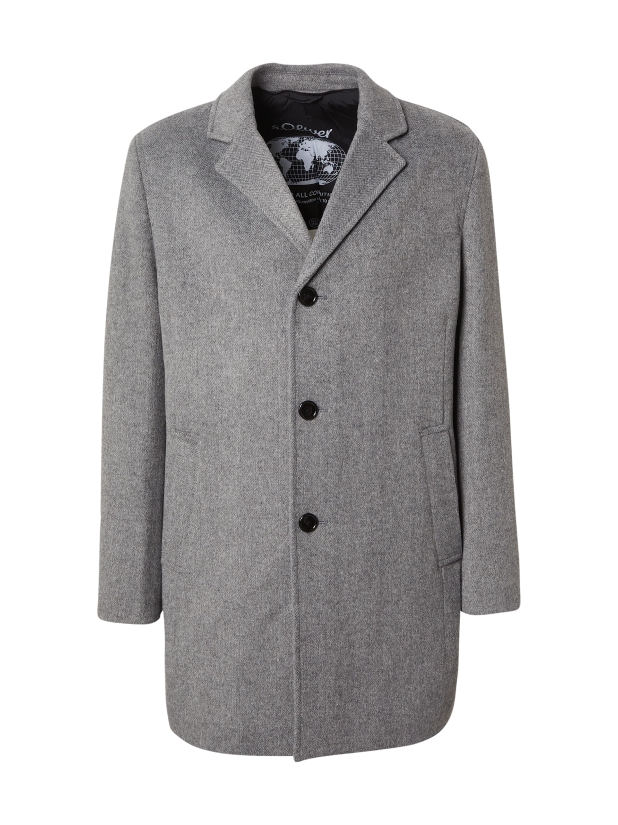 s.Oliver Between-Seasons Coat in Grey