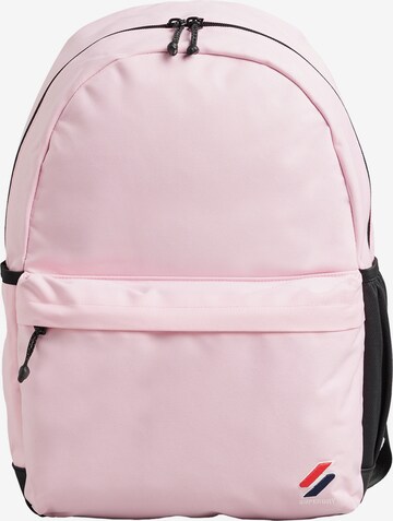 Superdry Backpack in Pink: front