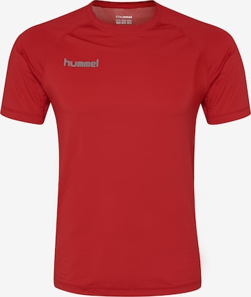 Hummel - Camisa funcionais em vermelho: frente