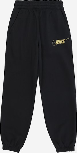 Nike Sportswear Bukser 'CLUB FLC' i guld / sort, Produktvisning