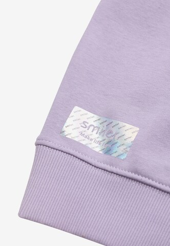 Sweat 'Happy' smiler. en violet