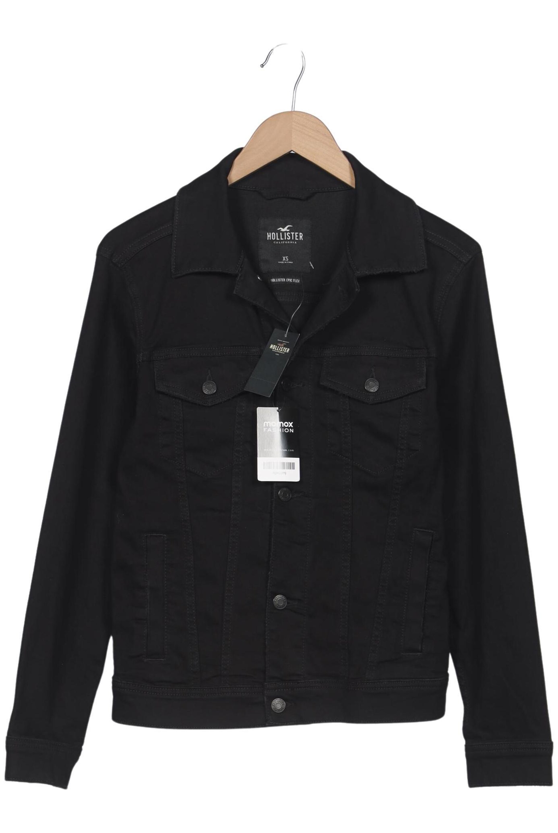 HOLLISTER Jacket & Coat in XS in Black: front