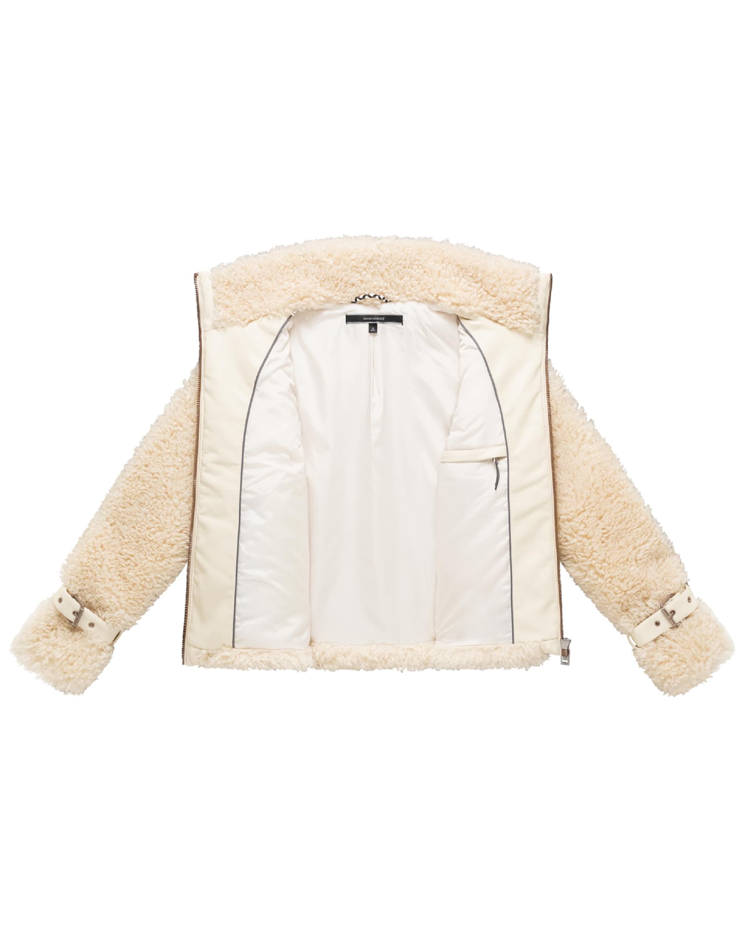 NAVAHOO Vinterjakke 'Wuschelwonne 14' i beige