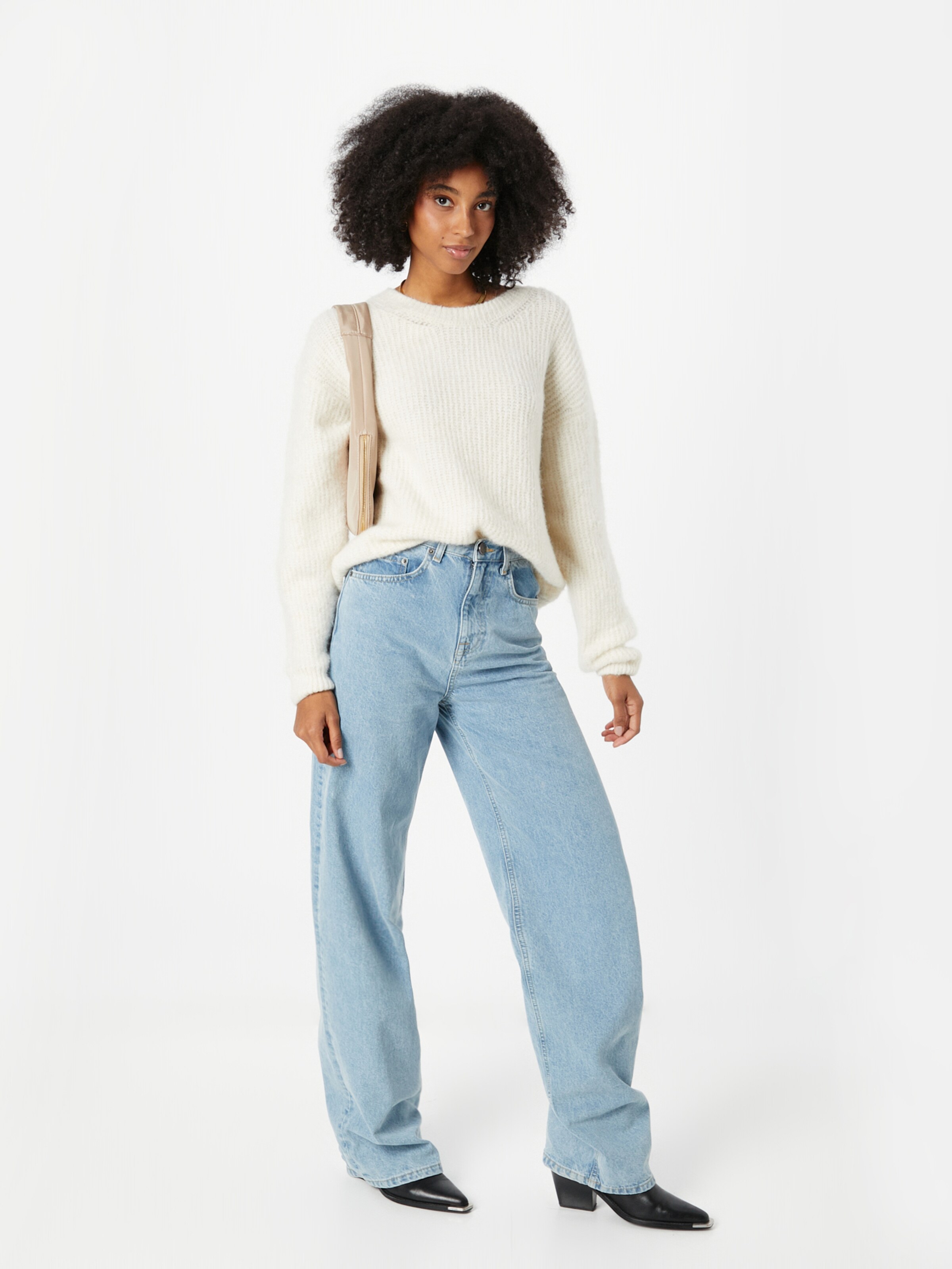 AMERICAN VINTAGE Sweater 'East' in Cream | ABOUT YOU