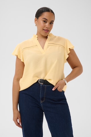 KAFFE CURVE Bluse 'KCronja' i gul: forside