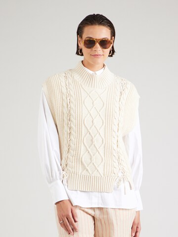 Pull-over SCOTCH & SODA en beige : devant