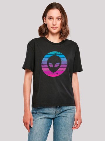F4NT4STIC Shirt 'Alien Kopf' in Zwart: voorkant