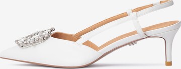 Kazar - Zapatos con plataforma en blanco: frente