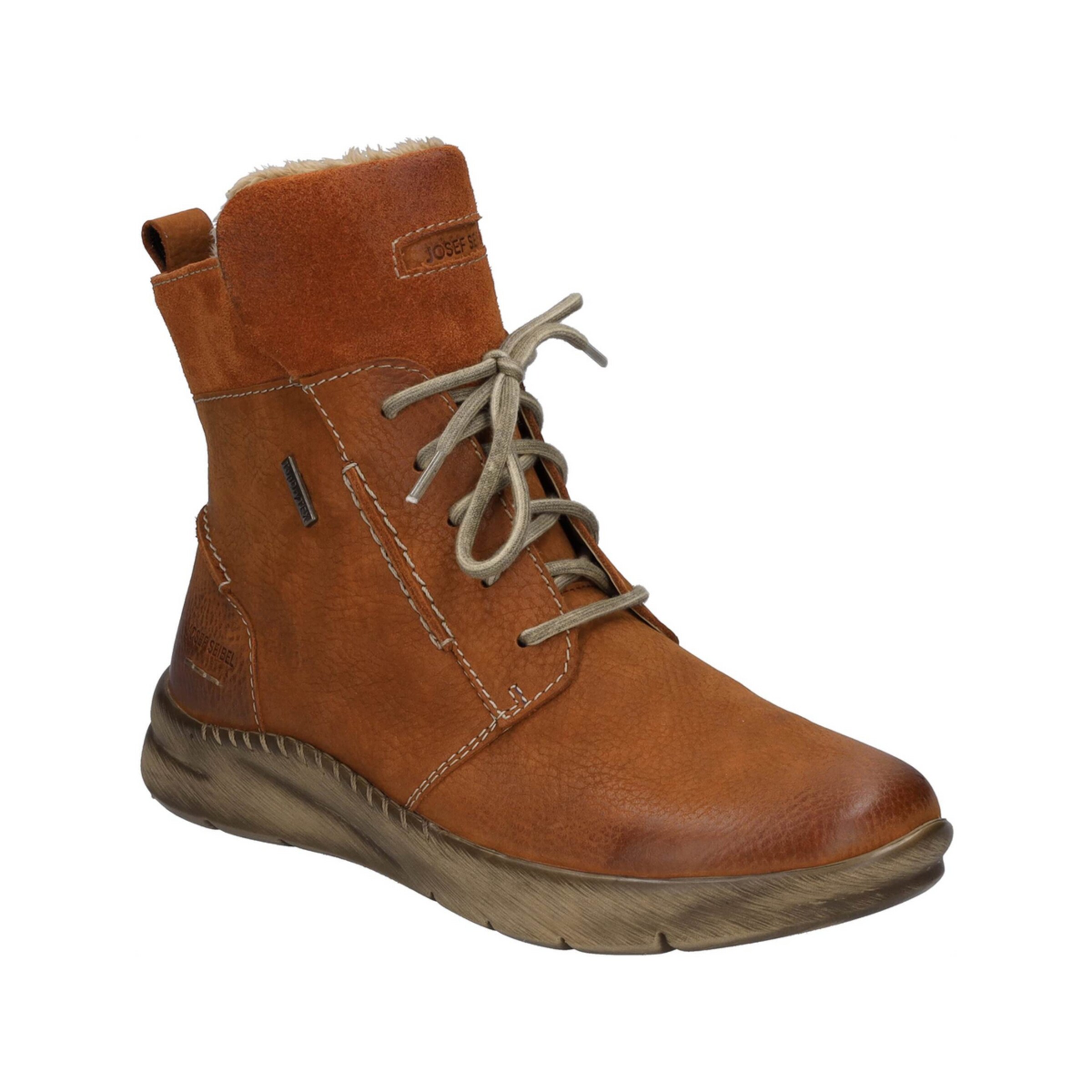 JOSEF SEIBEL Schnürstiefelette 'Cony' in Braun