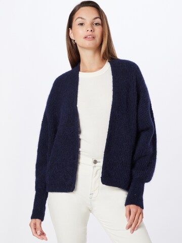 AMERICAN VINTAGE Knit Cardigan 'East' in Blue: front