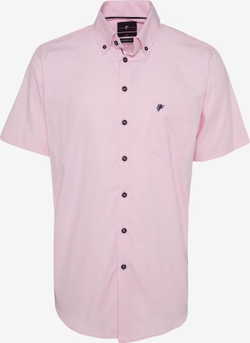 DENIM CULTURE Button Up Shirt 'STANLEY' in Pink: front