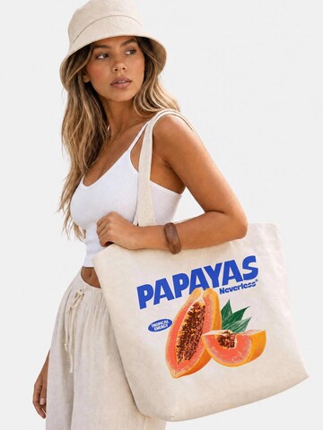 Neverless Strandtasche 'Papaya'‌‌‌‌‌‌‌‌‌‌ in Beige