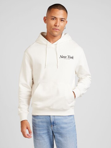 Calvin Klein Jeans Sweatshirt 'NEW YORK' in White: front