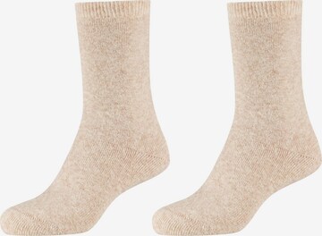 camano Socks in Beige: front