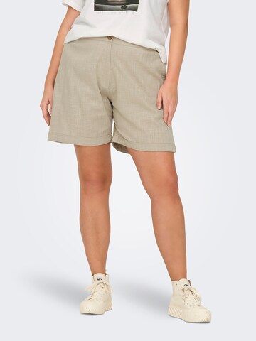 ONLY Carmakoma Regular Broek in Grijs: voorkant