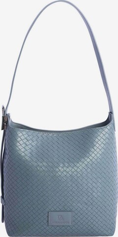 Don Algodon - Bolso de hombro 'Bolso de hombro para mujer Lipari de piel sintética con botón magnético' en azul: frente