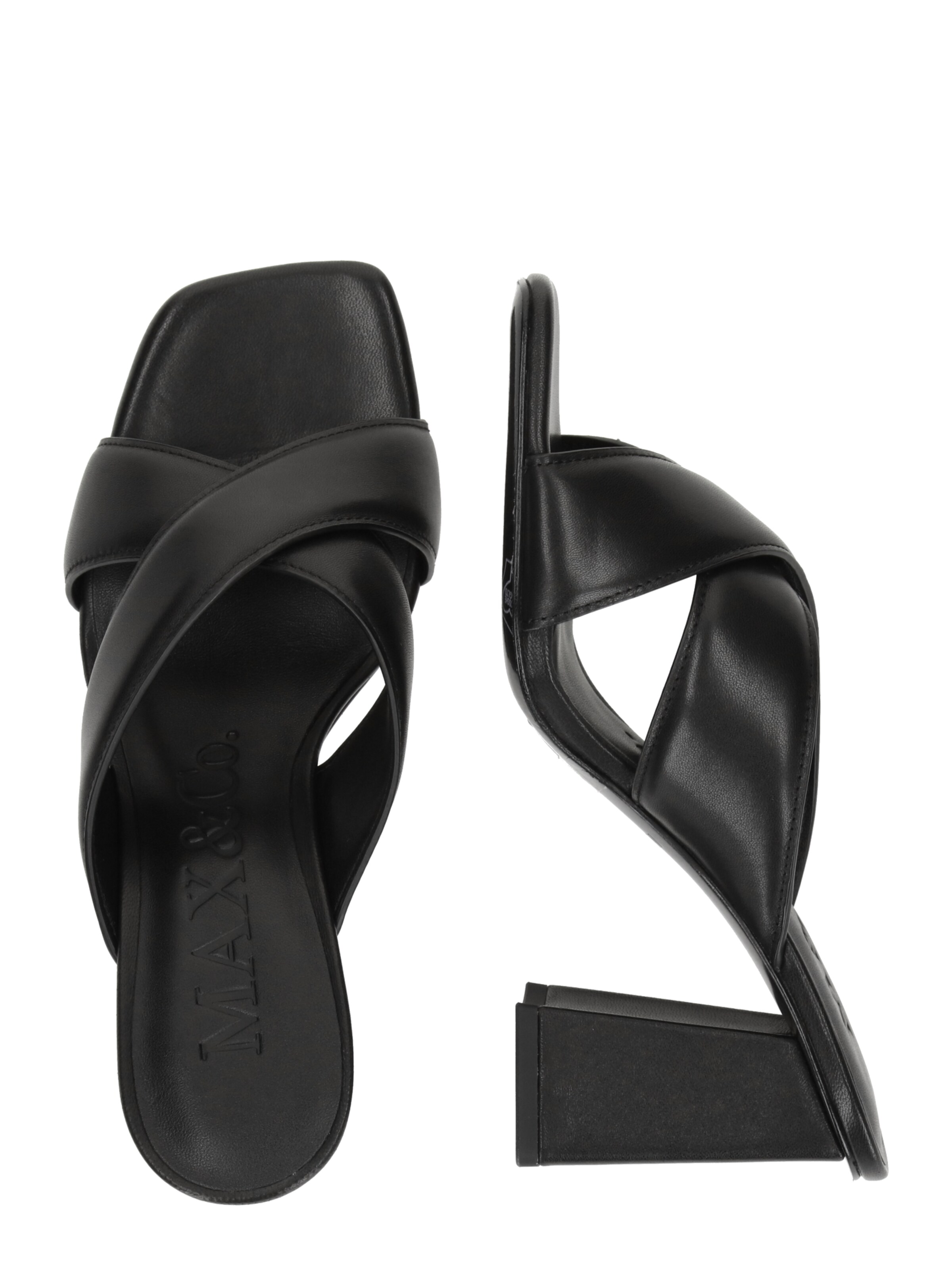 MAX&Co. Šľapky 'SOHO' - Čierna