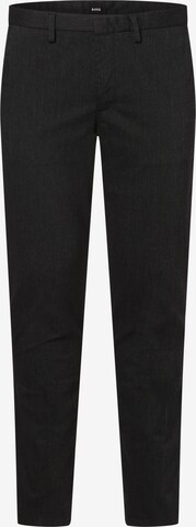 BOSS Black Slimfit Chino 'Kaito' in Zwart: voorkant