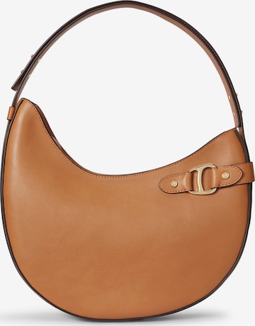 Lauren Ralph Lauren - Mala de ombro 'TASHA' em bege: frente