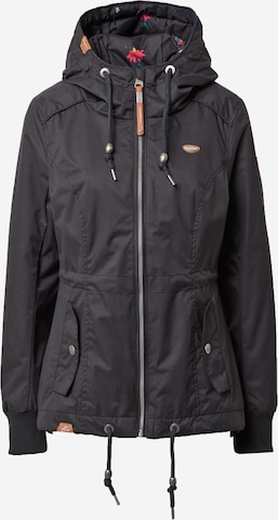Ragwear Outdoor Jacket 'Danka' in Black: front