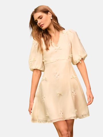 love & roses Obleka | bež barva: sprednja stran