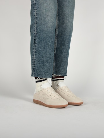 BLACKSTONE Låg sneaker 'Lime Wren Perf DL446' i beige