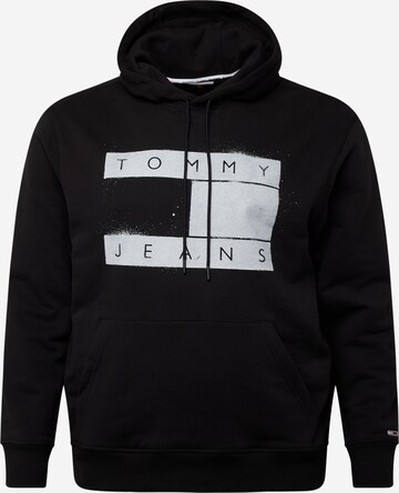 Tommy Hilfiger Big & Tall Sweatshirt in Black: front