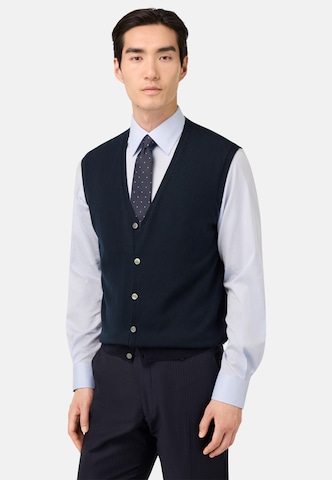 Boggi Milano Bodywarmer in Blauw: voorkant