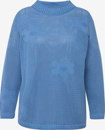 Pull-over Ulla Popken en bleu : devant