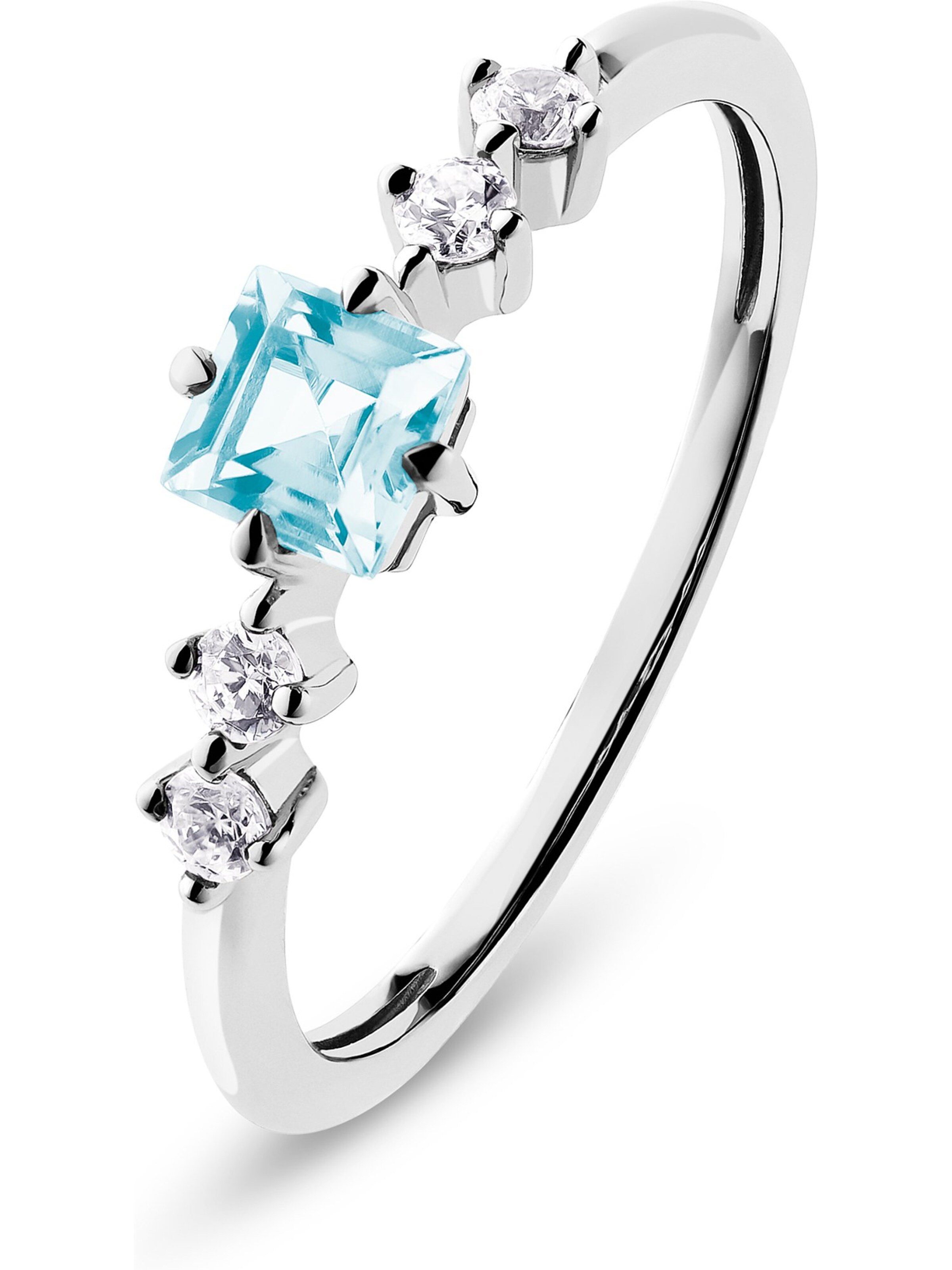 CHRIST Ring in Weiß: Vorderseite