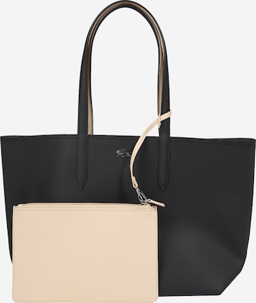 LACOSTE Nakupovalna torba 'Anna' | črna barva: sprednja stran