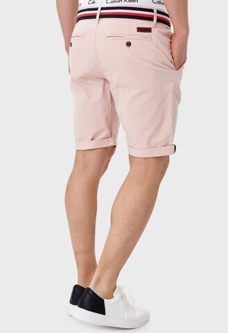 INDICODE JEANS Regular Chino Pants 'Creel' in Pink