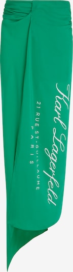 Karl Lagerfeld Хавлия за плаж 'Hotel' в светлозелено / бяло, Преглед на продукта