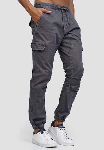 Regular Pantalon cargo ' Cantu ' INDICODE JEANS en gris