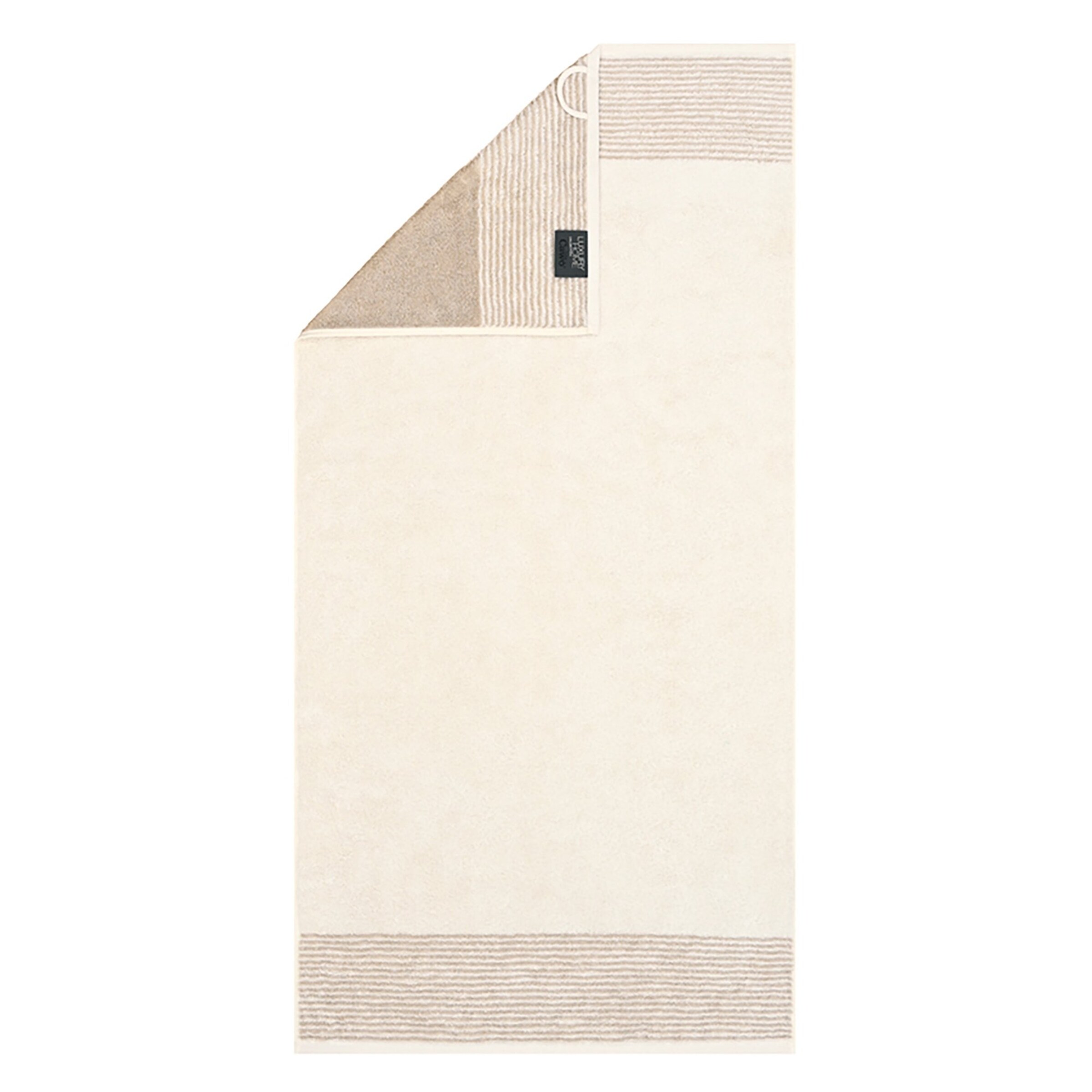 Serviette Cawö en beige : devant