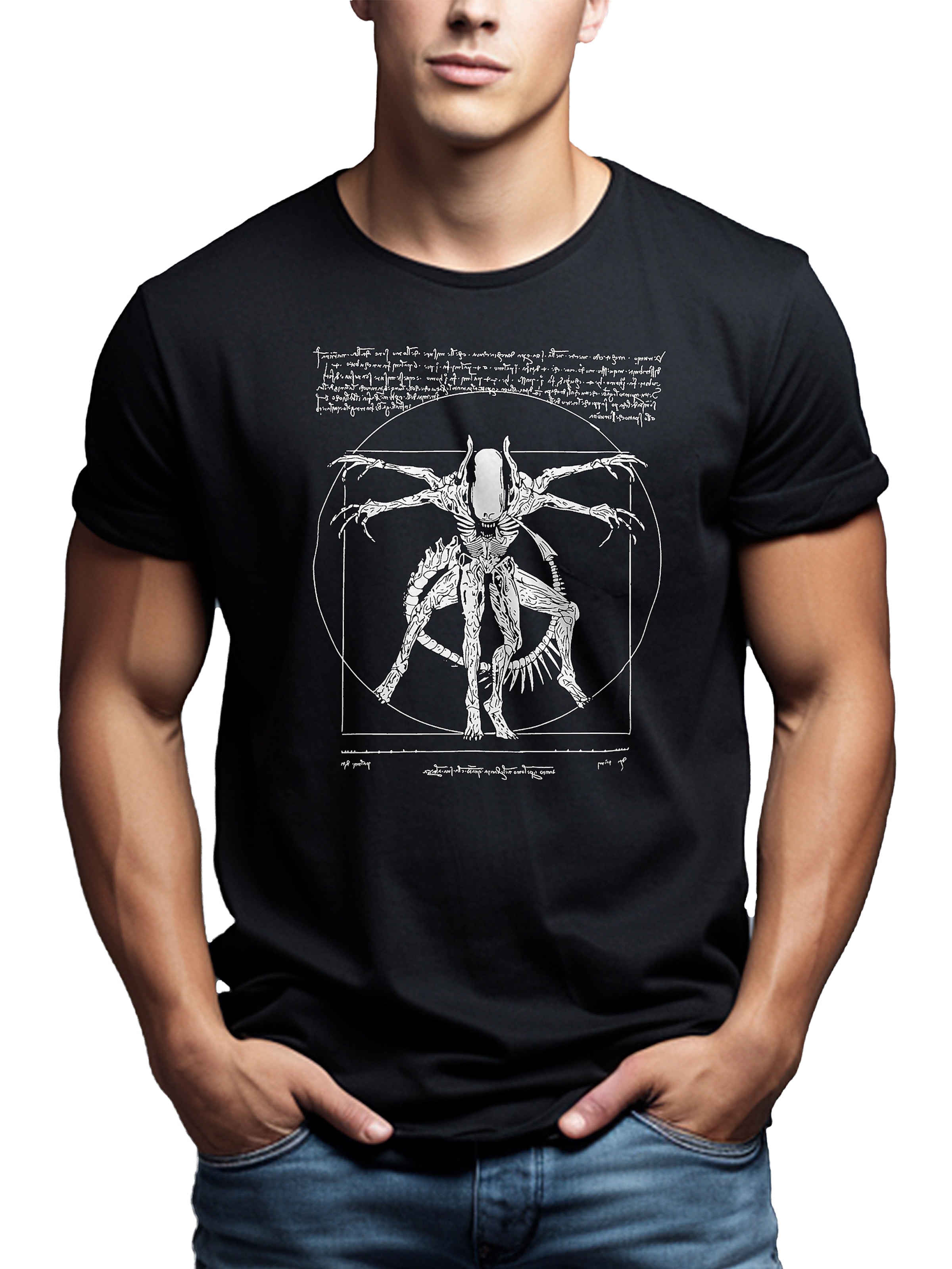 MAKAYA Shirt 'Alien' in Black